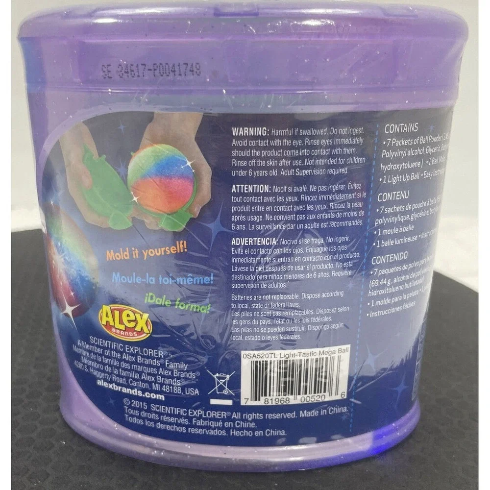 Scientific Explorer Light-Tastic Mega Ball Hydro Super Sand Set Art Crafts